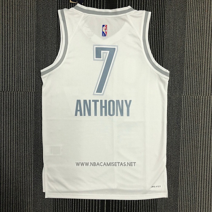 Camiseta Oklahoma City Thunder Carmelo Anthony NO 7 Ciudad 2021-22 Blanco